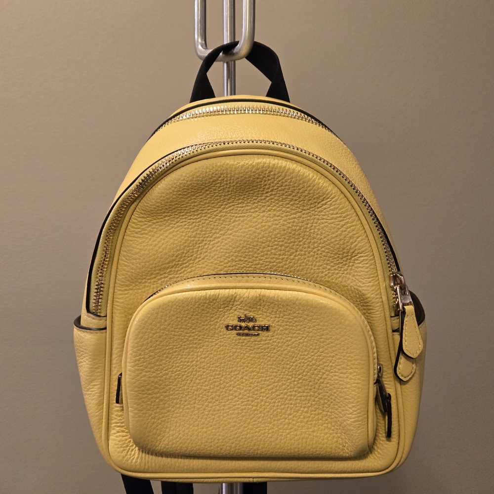 Coach Yellow Mini Backpack